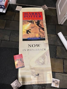 Vintage Harry Potter Book Shop Official Bloomsbury POS Display Poster EXC - Picture 1 of 4