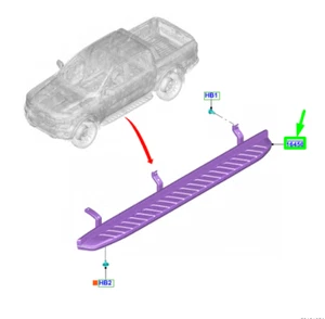 FORD RANGER T9 Left Side Step 2607548 NEW GENUINE - Picture 1 of 2