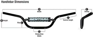 RENTHAL TRX450R/ER / 400EX BK, Renthal 787-01-BK-03-219 - Picture 1 of 4