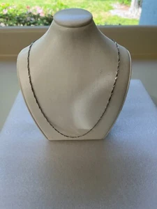 CADENA DE ESLABONES RETORCIDOS ORO BLANCO 14K - Imagen 1 de 3