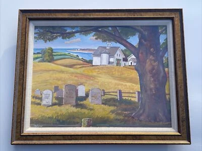 Pintura Matene Rachotes Caín Era Wpa Regionalismo Costa Este Paisaje Antiguo Foto 1 de 4