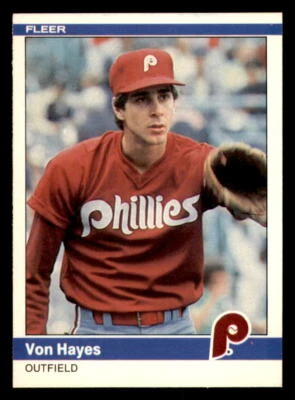 1984 Fleer #33 Von Hayes Philadelphia Phillies - Image 1 of 2