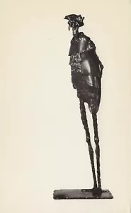Postcard Marcel Braitstein "The Critic" Steel Sculpture c60s Graph 1966 MINT - Picture 1 of 3