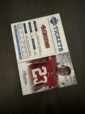 2012 Playoff Prestige NFL Draft Tickets Insert #23 LaMICHAEL JAMES Rookie RC - Image 1 of 2