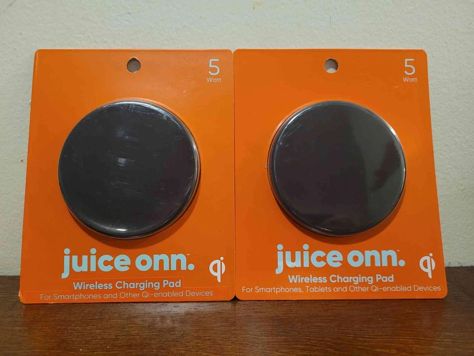 2 X Juice Onn 5W Wireless Charging Pad for Smartphones Other Qi-Enabled Devices - Image 1 of 1
