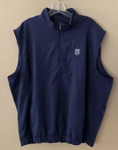 FootJoy Weste Gr. Large dunkelblau Herren Logo Pullover Windbreaker 1/2 Zip A5 - Bild 1 von 8