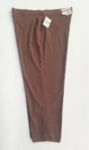 Plus Size Women's Stretch Pants Pull On Elastic Waist 2X, 4X PETITE Dress Pant - Picture 1 of 7