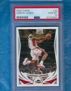 LEBRON JAMES 2004-05 TOPPS #23 LEBRON JAMES 2ND YR PSA 10 GEM MINT NEW SLAB! ! - Bild 1 von 2