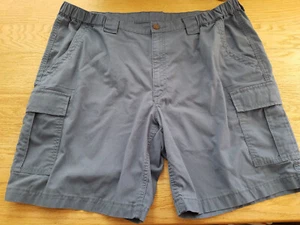 Savane Mens Shorts 42x9 Blue Cargo Elastic Waist Flat Front Utility - Picture 1 of 8