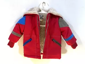 Vintage Weather Tamer Kids Jacket Coat Sz 2T Rain Snow W/zip Up Hood 1970s 1980s - Picture 1 of 5