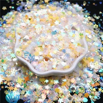 Mix Star Glitter Sequin-Heart Dot Butterfly Shape Colorful Nail Sequins Nail Art - Image 1 of 4