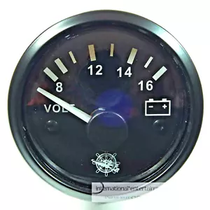 VOLTÍMETRO 12 Voltios ADICIONAL INSTRUMENTO CALIBRE 52mm Osculati - Imagen 1 de 3