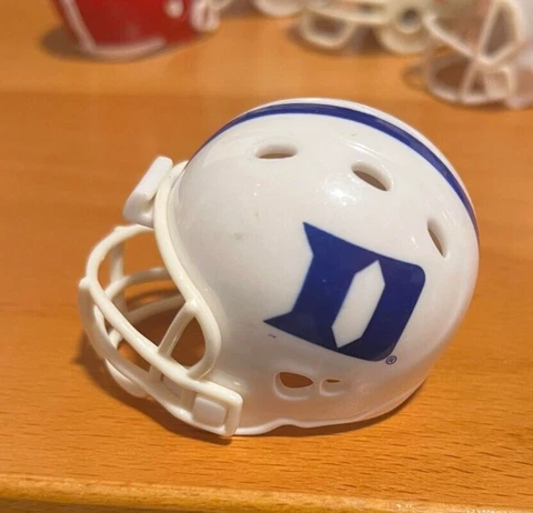 Riddell pocket pro football helmet Duke Blue Devils, THIN blue stripe REVOLUTION Cover
