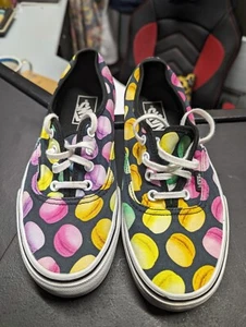 VANS Macaroon Skate Trainers Unisex UK 5 VGC Smart Pair Of Unusual Sneakers - Picture 1 of 9