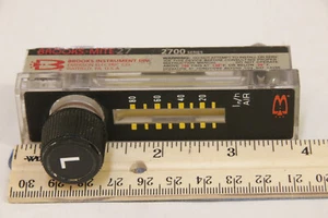 Brooks-Mite 27 2700 Series Air 10-80 In/h Flow Meter - Emerson - USED - Picture 1 of 4