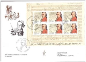 FDC VENETIA CLUB VATICAN 2006 - MOZART BF GEBRAUCHT - Picture 1 of 1