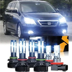 For Honda Odyssey 2005-2010 Combo LED Headlight Fog Lights 6X Bulbs kit 6000K - Picture 1 of 12