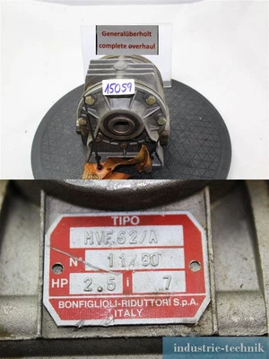 Riduttore Bonfiglioli MVF62/A A Vite Senza Fine i=7 Motore Gearbox Riduttore - Bild 1 von 4