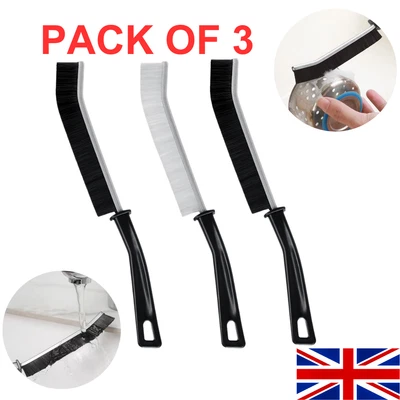 ONESAVE 3Pcs Crevice Cleaning Gap Cleaning Brush Hard Bristle Recess Household Hand Tool