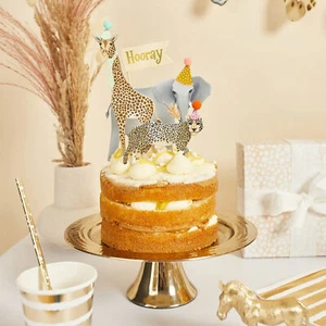 Jungle Animals Cake Toppers Birthday Cake Decoration Zoo Safari Party Giraffe ++ - Picture 1 of 7