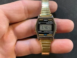 Vintage Ladies Timex LCD K Cell Watch 30 mm Alarm - Picture 1 of 6