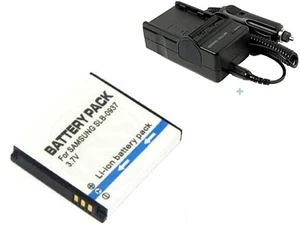 Battery+Charger For SLB-0937 SAMSUNG  CL5 i8 L730 L830 NV33 NV4 PL10 - Picture 1 of 3