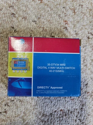 NEW JVI Digital 4-Way Multi-Switch (40-2150MHz) Diplexer Directv # 35-DTV34MS  - Image 1 of 2