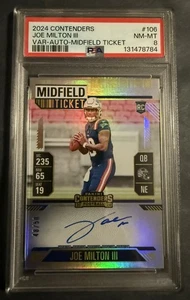 Boleto de novato Contenders Joe Milton III 2024 variación automático mediocampo #’d 48/50  - Imagen 1 de 1