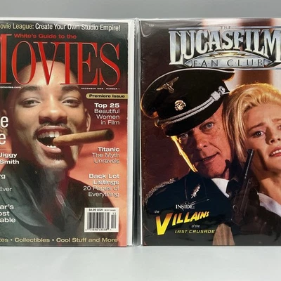 WHITE'S GUIDE TO THE MOVIES FILM 1998 #1&Lucasfilm Fan Club #10Magazine Lot Of 2 Foto 1 de 4