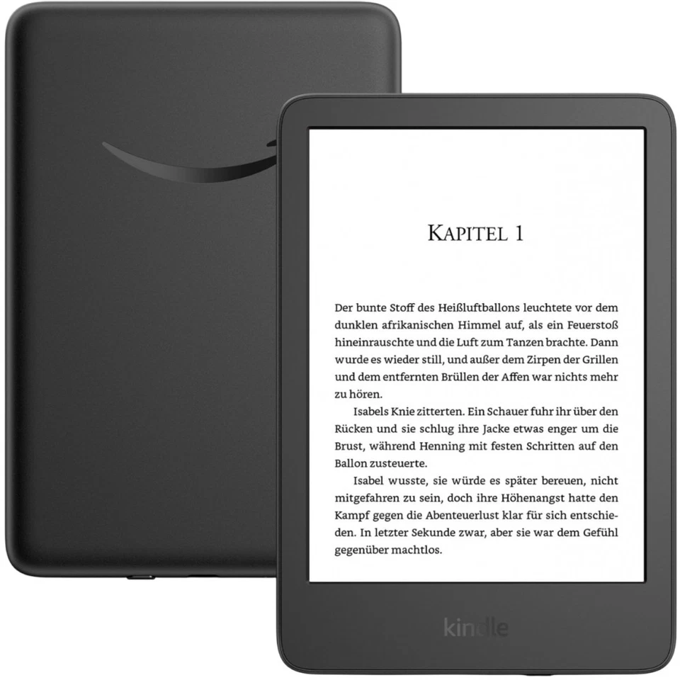 Amazon Kindle mit Spezialangeboten 16 GB E-Book Reader schwarz 6 Zoll Bluetooth - Bild 1 von 1