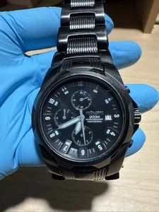 Seltene Nixon Super Rover SS Edelstahl Chronograph Herrenuhr neue Batterie - Bild 1 von 10