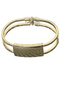 Pulsera de eslabones de identificación tono plata vintage (firmada por GUESS) - Imagen 1 de 6