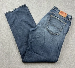 Lucky Brand 181 Bootleg Jeans Mens 36x32 Regular Blue Denim Bootcut Pants USA - Picture 1 of 15