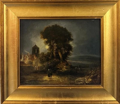 Early 19TH Cen-ry: Highlanders In A Rural Landscape , Oil On Canvas , Inscribed - Image 1 of 4