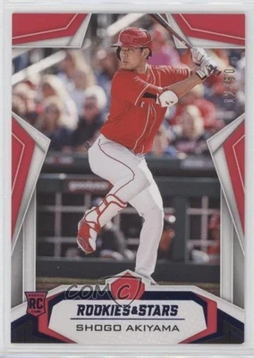 2020 Panini Chronicles Rookies and Stars Blue /50 Shogo Akiyama #1 RC - Image 1 of 2