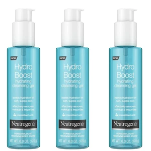 Neutrogena Hydro Boost Hydrating Hyaluronic Acid Cleansing Gel, 6 oz (Pack of 3) - Picture 1 of 7