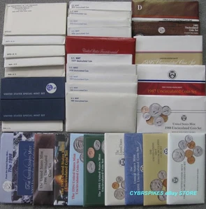 1965 thru 1998 Run  33 Government Issued Mint Uncirculated Sets with 1976 Silver - Picture 1 of 2