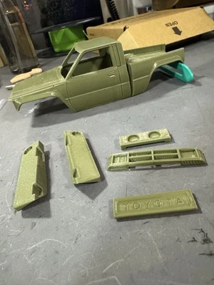 scx24 pinched yota hard body, 3d printed body for scx24 rc crawlers Army Green - Image 1 of 4