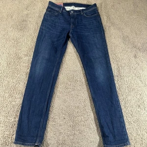 Acne Studios Jeans Mens 34x32 Dark Blue North Slim Fit Denim Made Italy Stretch - Picture 1 of 14