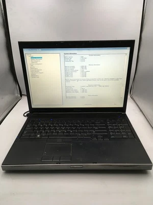 DELL PRECISION M6400 - BOOTS TO BIOS - INTEL T9900 - 4GB RAM - 17" - READ - BB ! - Image 1 of 4