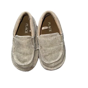 The Children Place Jungen Khaki Canvas Slipper Deck Schuhe Größe Kleinkind 8 - Bild 1 von 4