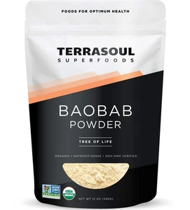 Organic Baobab Fruit Powder, 12 Ounces - Picture 1 of 5