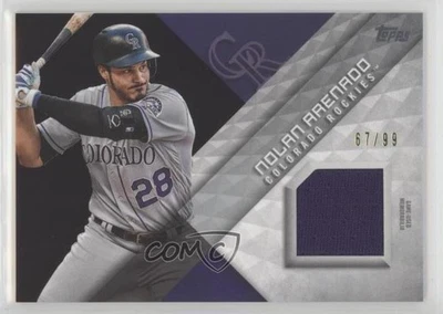 2018 Topps Major League Material Series 1 Black /99 Nolan Arenado #MLM-NA - Image 1 of 2