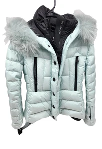 Moncler Grenoble Jacket Women's Light Blue SZ 3 Beverly Down Ski Jacket 0247854 - Picture 1 of 17