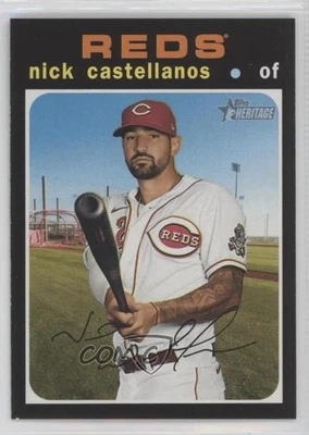 2020 Topps Heritage High Number Nick Castellanos #555 - Image 1 of 2