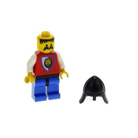 1x LEGO Mini Figurines Knight 3 Castle Royal Arms Lion 3844 973p4d cas064