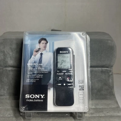 Sony 2GB Digital Flash Voice Recorder Black ICD-PX312 Handheld Sealed (READ) - Image 1 of 4