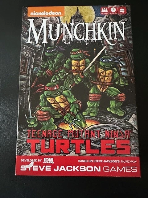 Munchkin Teenage Mutant Ninja Turtles Steve Jackson 2018 Edition (New Open Box) - Image 1 of 4