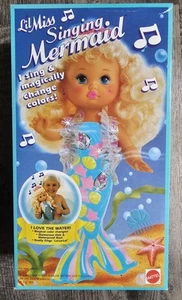 1990 Mattel Little Lil Miss Singing Mermaid Doll Sound Tested & Works - Picture 1 of 2