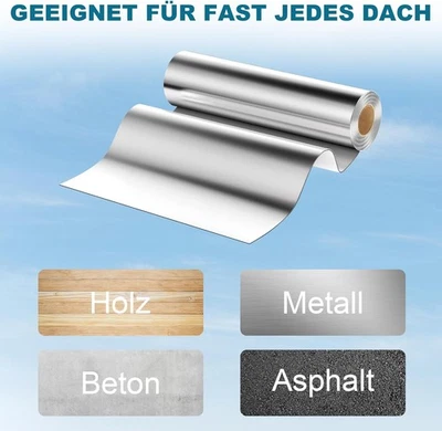 1.3mm Dachfolie Aluminium selbstklebende Folie Alternative zu Dachpappe Dachbahn - Bild 1 von 4